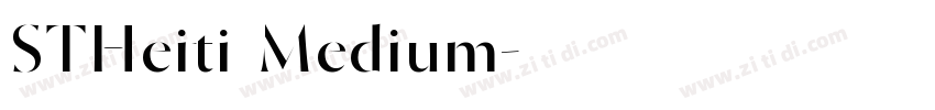STHeiti Medium字体转换